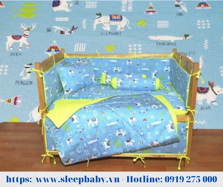 Bộ quây cũi vải tại Sleep Baby