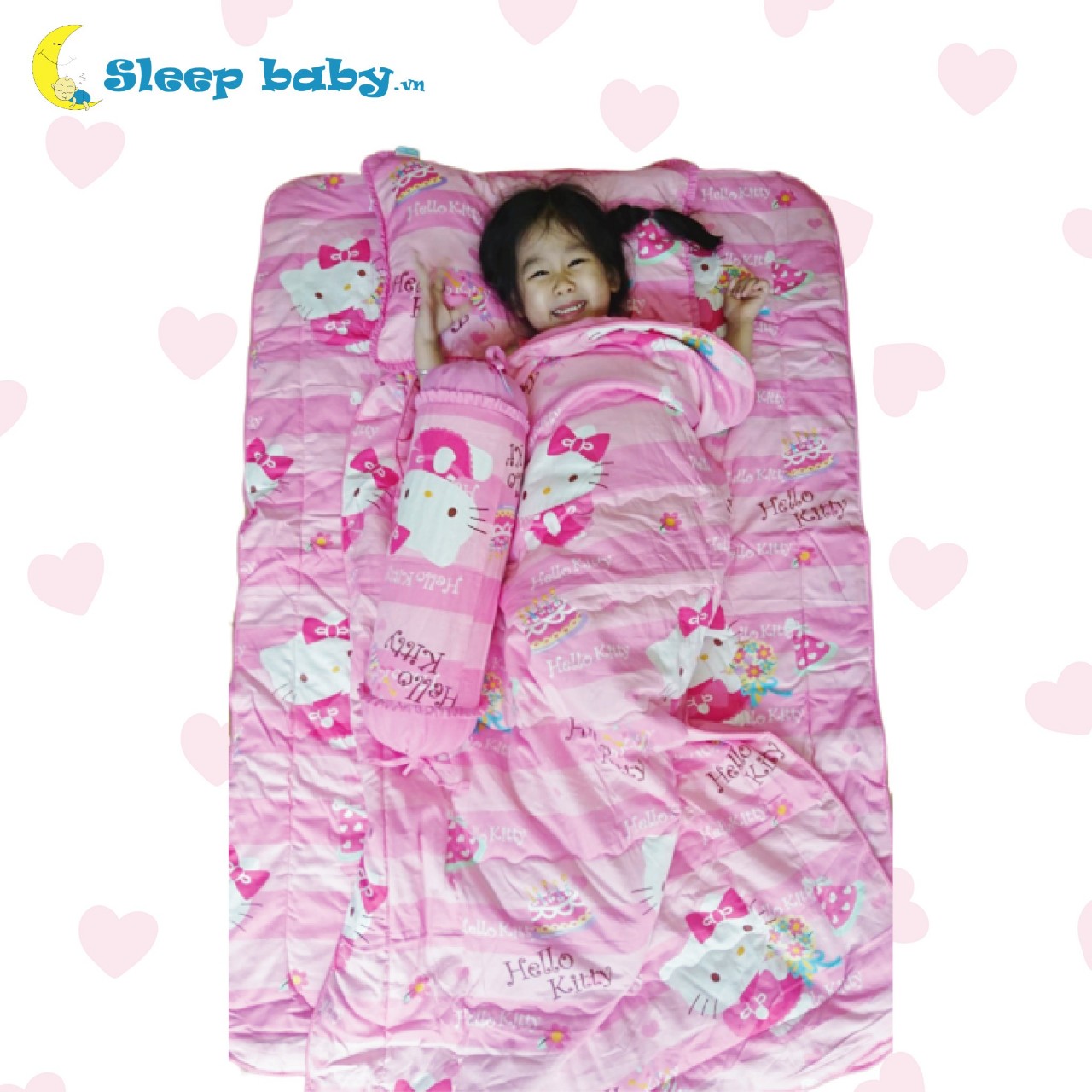 Bộ chăn gối cho bé đi học Sleep Baby