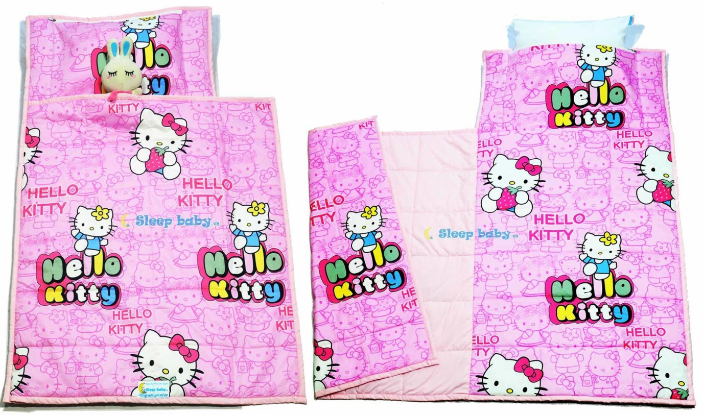 Chăn Ga Gối Hello Kitty hoạ tiết dễ thương